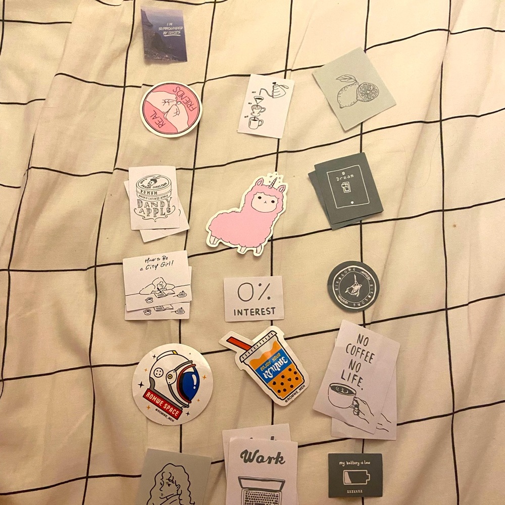 21 mixed sticker pack